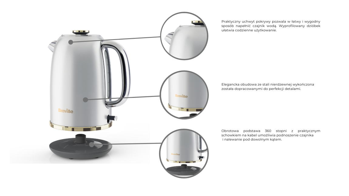 Czajnik elektryczny Breville Mostra